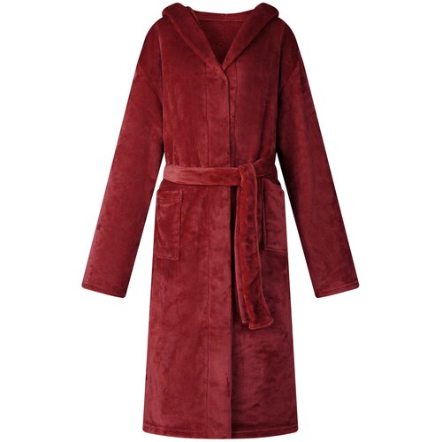  Kupaći kaput s kapuljačom Bordeaux Crvena xxxl Flanel Cijene