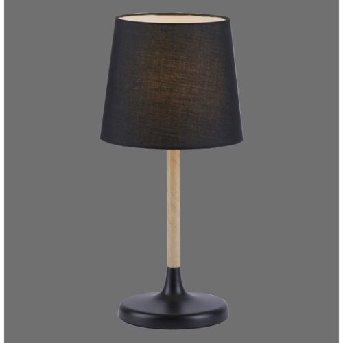  stona lampa crna-drvo 1xE14 just light Slike