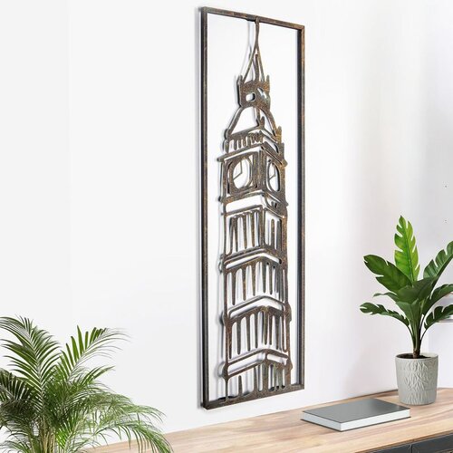 WALLXPERT Vintage Metalni Zidni Pribor - Big Ben Tower VNT007 Cene