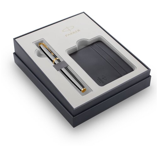 Parker poklon SET Royal Im Black GT - Nalivpero+ Futrola za platne kartice Cene