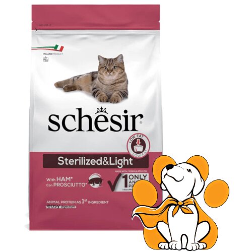 Schesir cat Sterilized & Light With Hum 10kg, Hrana Sa Smanjenim Udelom Masti Cene