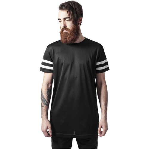 Urban Classics Stripe Mesh Tee blk/wht Slike
