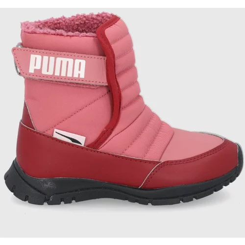 Puma Otroške snežke Nieve Boot Wtr Ac Ps roza barva