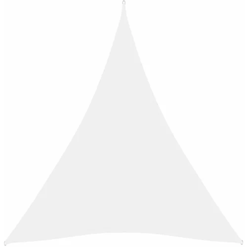 vidaXL Senčno jadro oksford blago trikotno 3x4x4 m belo, (20610958)