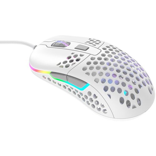 XTRFY M42 rgb, ultra-light gaming mouse, pixart 3389, modular shell, white Cijene