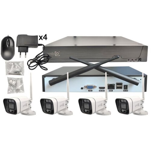  CAM-IP3MP-WiFiKITXM4 3 megapiksela set wifi 4 kamere full color app xmeye sa mikrofonom Cene