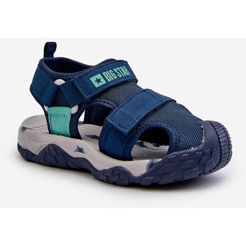 Big Star Boys' Velcro Sandals Navy Blue Cene