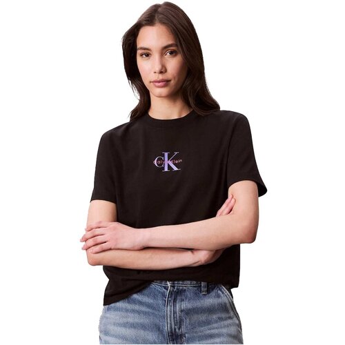 Calvin Klein Jeans Majice &amp;amp; Polo majice LV047C856G Črna Slike