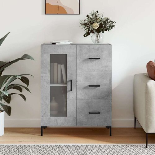  Komoda siva boja betona 69 5x34x90 cm od konstruiranog drva Cijene