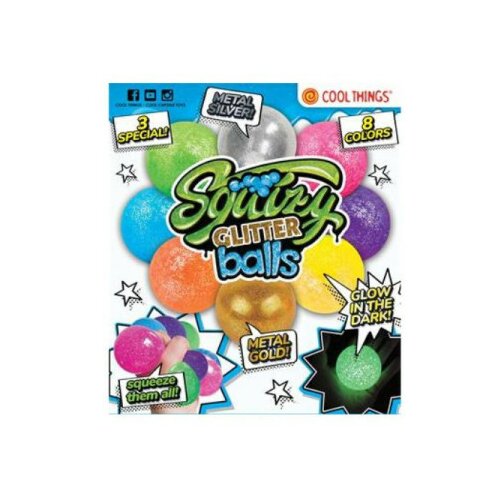 Squizy glitter loptica mix 5cm sb008 ( 98/09055 ) Slike