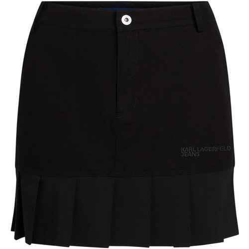 Karl Lagerfeld Krila KLJ PLEATED MINI SKIRT A3W12012 Črna Cene