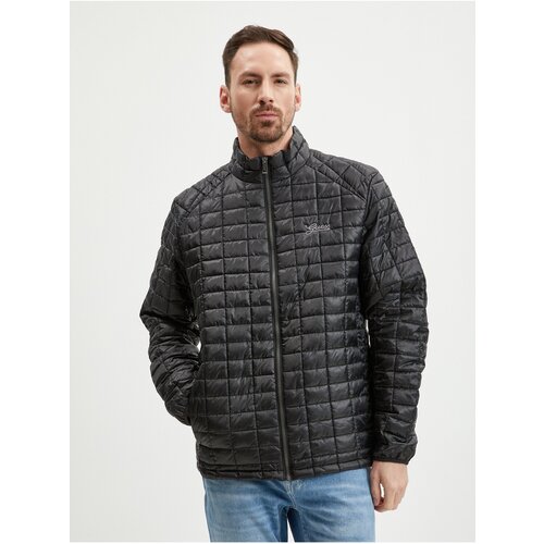 Guess Black Mens Light Quilted Jacket Super Light - Men Slike