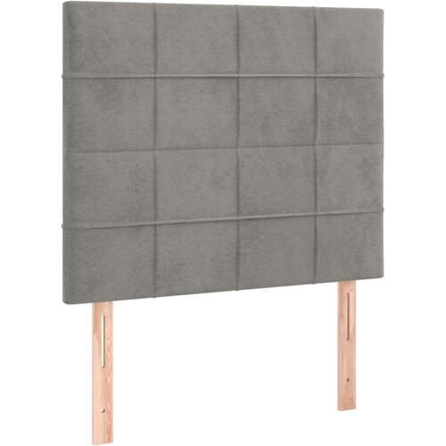  box spring s madracem LED svjetlosivi 100x200 cm bar&amp;scaron;un Slike