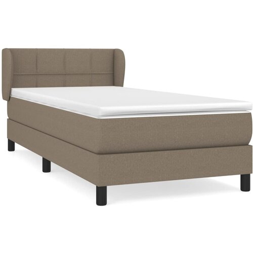 Maison Chic Box spring postelja - Vzmetna postelja z vzmetnico taupe 90x200 cm blago SL7381, (21886208) Slike