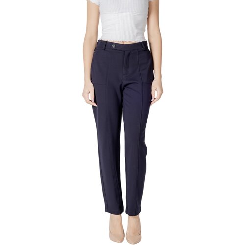 Street One Hlače Tapered Leg Punto di Roma 378783 Modra Cene