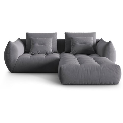 Micadoni Tamno siva kutna garnitura od boucl&amp;eacute; tkanine (promjenjiva) Bloom &amp;ndash; Home Slike