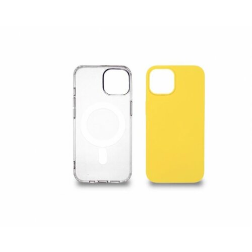 Just In Case 2u1 Extra case MAG mix paket maski za telefon žuti za iPhone 14 Slike