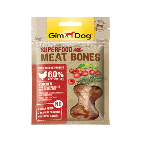 Gim Dog Poslastice za pse, Piletina i brusnica, 70g Cene