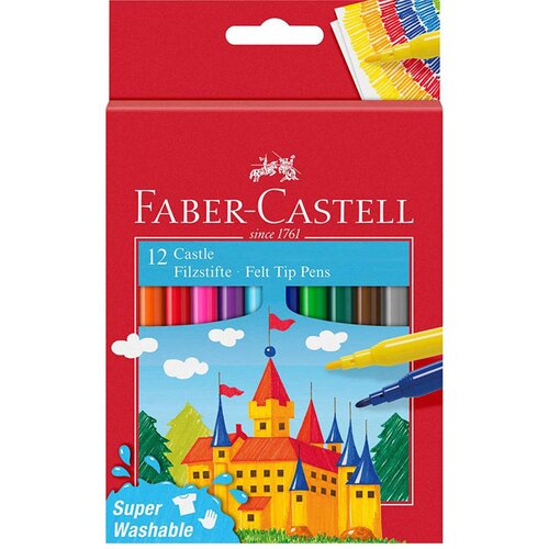 Faber-Castell Flomastri Faber-Castell Felt Tip Pens, 12 kosov Cene