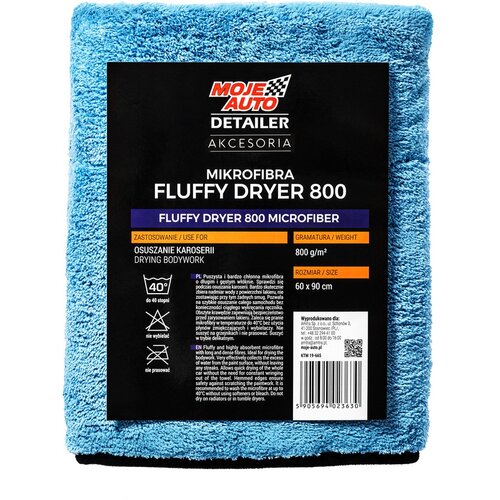  KRPA MICROFIBER DETAILER FLUFFY DRYER PLAVA 800g/m2 60x90cm AMTRA Cene