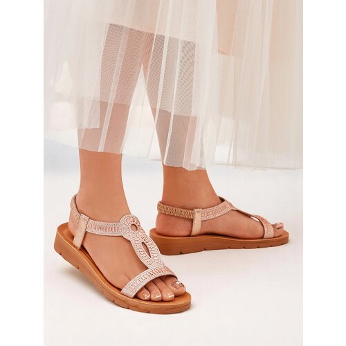 Resti Royal Fashion Women's Ava Shine sandals with decorative straps Cene