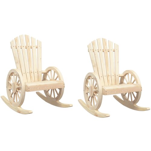 Maison Chic Vrtni gugalni stoli - Stol za vrt Adirondack 2 kosa trden les jelke JS279, (21878413) Cene