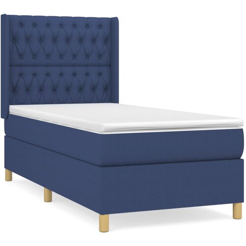 Maison Chic Box spring postelja - Vzmetna postelja z vzmetnico modra 100x200 cm blago SL20226, (21881284) Cene