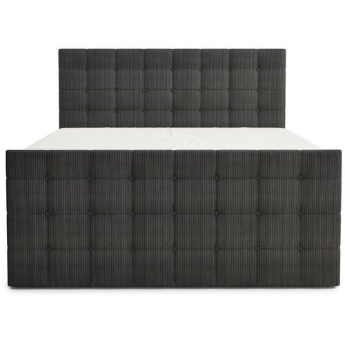 Maison de R&amp;ecirc;ve Antracitno sivi boxspring krevet s prostorom za odlaganje 160x200 cm Tasca &amp;ndash; Slike