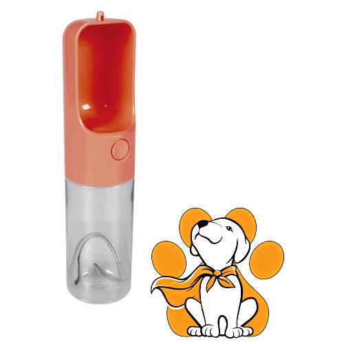 DUVO+ Drinking Bottle 450ml, Putna Pojilica Za Pse i Mačke, Roze Slike