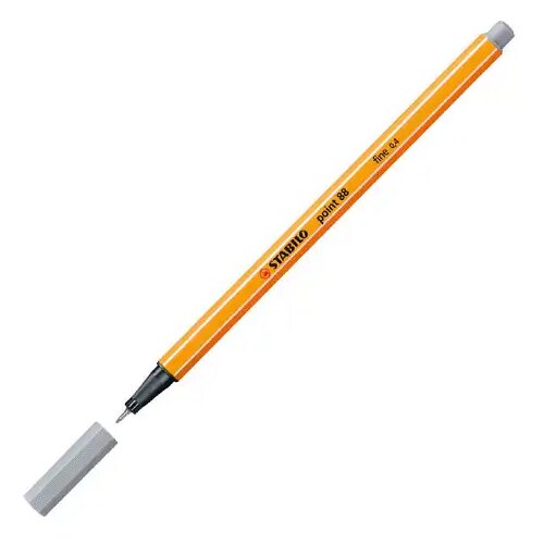 Stabilo Stabilo: Point 88 Tanki flomaster srednje sive barve 0,4mm Cene