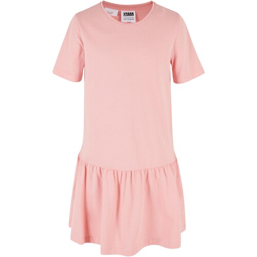 Urban Classics Kids Valance Tee Dress for Girls - Pink Slike