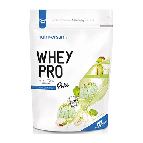 NUTRIVERSUM whey pro - prvoklasni čist protein surutke - pistaći 700g Cene