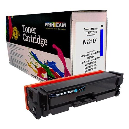  Toner Print-Team HP W2211X, 207X, Cyan STARI CHIP Slike