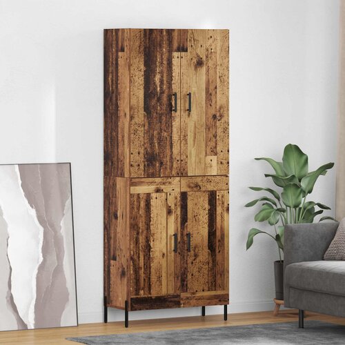 vidaXL Visok predalnik Star les 69,5 x 34 x 180 cm Konstruiran les Cene