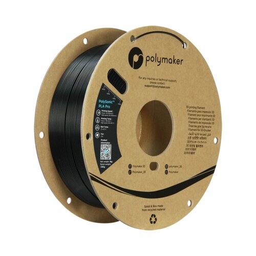 Polymaker PolySonic PLA Pro Black Slike