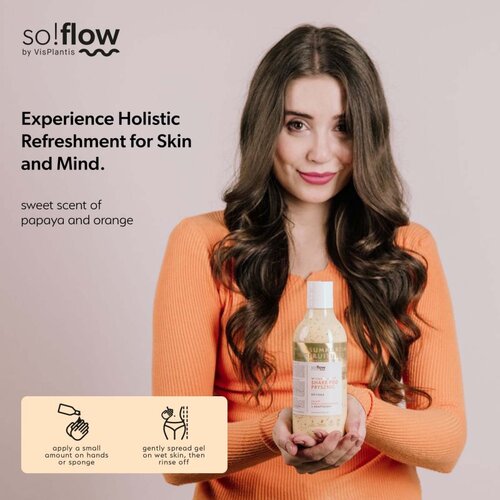 SoFlow Smoothing Shower Shake gel za prhanje za vse tipe kože Papaya &amp;amp; Orange 400 ml Slike