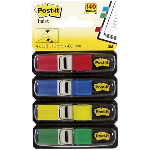  ZASTAVICA 11,9X43,2MM 4BOJEX35L POST-IT 3M.683-4 BLISTER Cijene