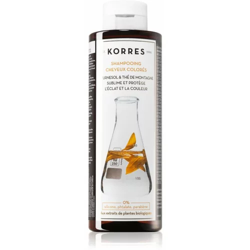 Korres Sunflower and Mountain Tea šampon za obojenu kosu 250 ml