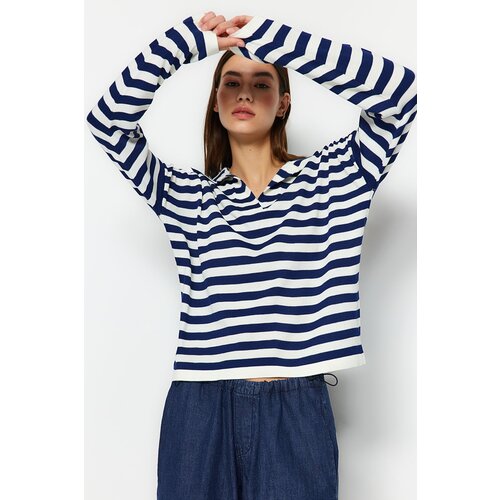 Trendyol Sweater - Dunkelblau - Regular fit Slike
