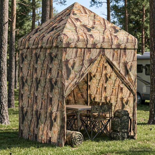 POP-UP Paviljon s 4 Zidova 3 x 3 m &amp;Scaron;umski kamuflažni Slike