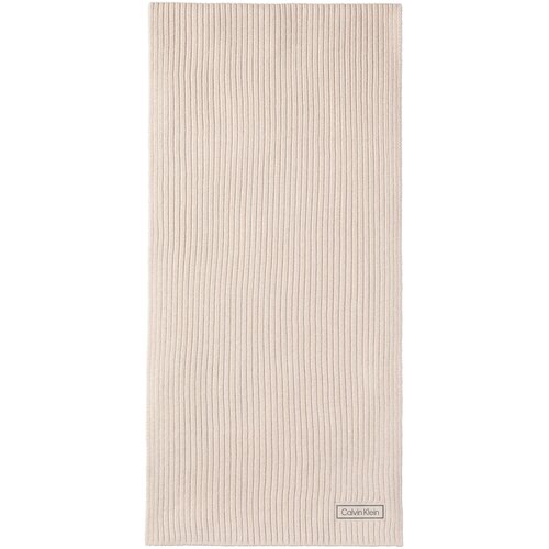 Calvin Klein Ruta Patch Chunky Rib Cotton Scarf LV04D8055G Bež Cene