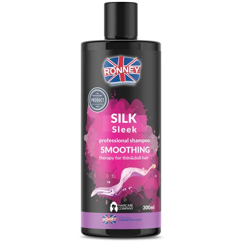 RONNEY šampon za tanku i kosu bez sjaja Smooting Silk Sleek 300ml Slike