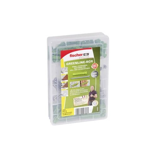 Fischer 531227 Master box Greenline SX + A2 vijak Sadržaj 1 ST 2f. Delivery includes 50x sidro za proširenje SX Green 6 x 30, 30x sidro Cijene