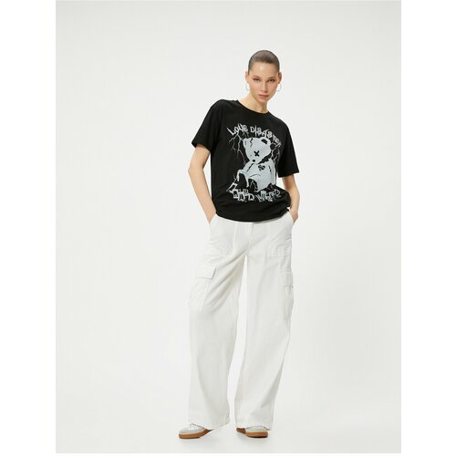 Koton Bear T-Shirt Short Sleeve Crew Neck Comfort Fit Cotton Slike