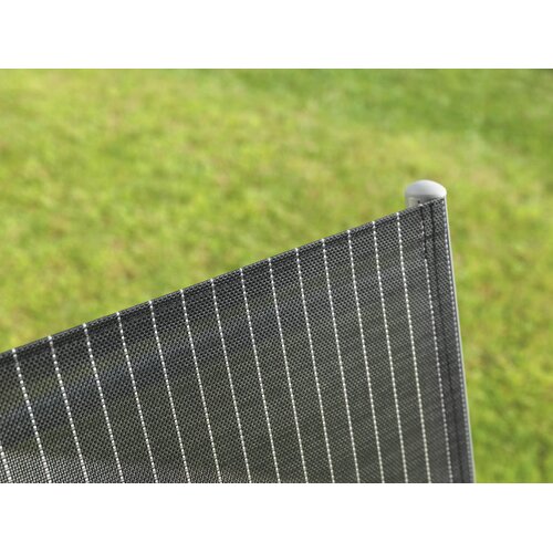 Ambia Garden ZLOŽLJIV VRTNI SEDEŽ aluminij črna, srebrne barve, bela Slike