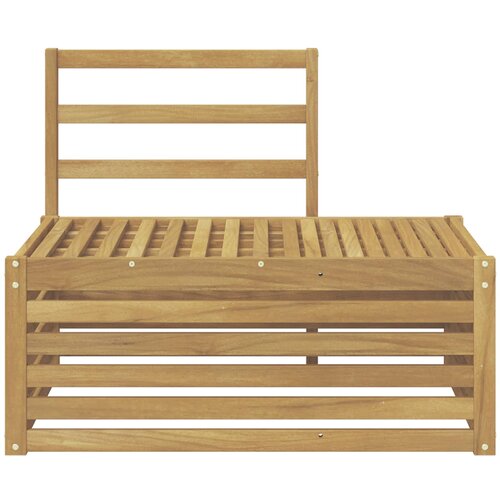  Set vanjskih sofa Bijela 91 x 63 x 73 cm Čvrsto drvo akacije Slike