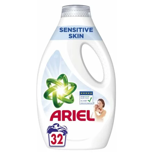 Ariel Tekoči detergent Sensitive 1,76L, za 32 pranj