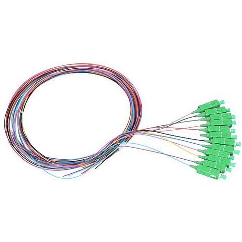 Lanplus 12-colour code Pigtails SC/APC G.657.A1, (12 pcs) 1.5m Slike
