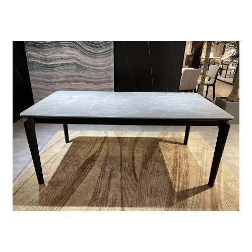 Art Invest Trpezarijski sto Terra Siva keramicka pl /Crne drvene noge 760x895x1600 Slike