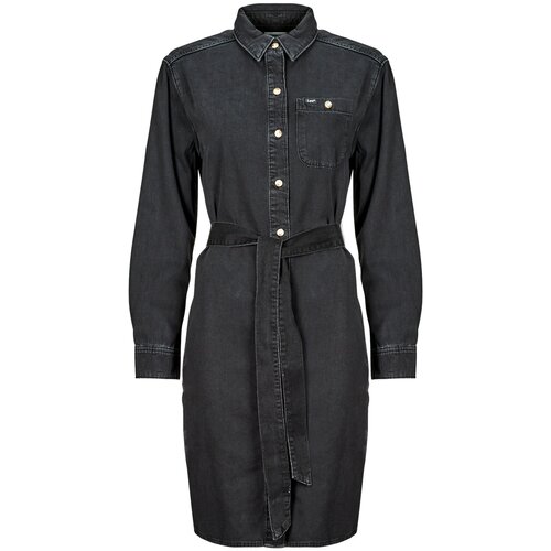 Lee Dolge obleke ALL PURPOSE SHIRT DRESS Črna Cene